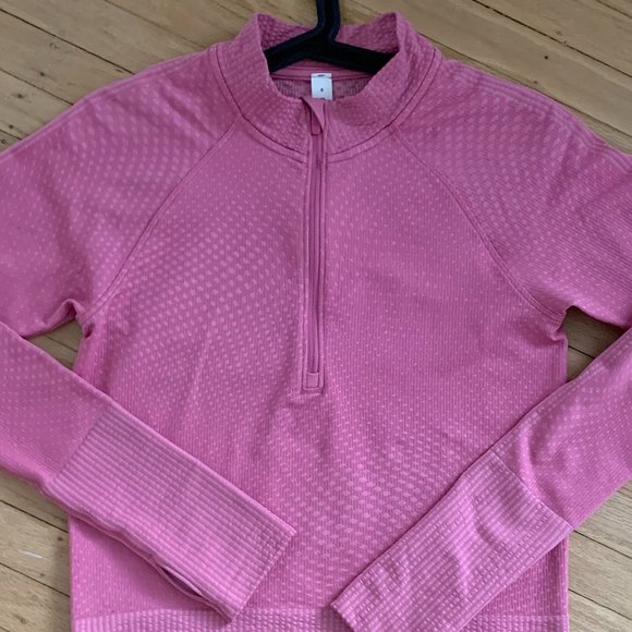 Pink It's Rulu Cropped Half Zip - Picture 8 of 8